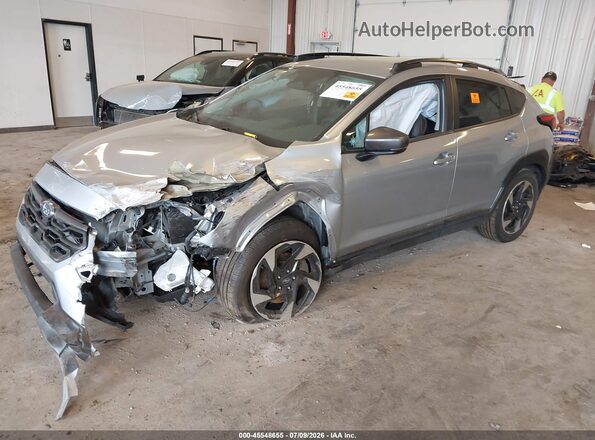 4S4GUHL65R3718894 2024 SUBARU CROSSTREK Silver Առջևի ձախ երեք քառորդ տեսարան