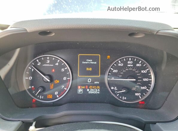 4S4GUHL67S3737792 2025 SUBARU CROSSTREK Gray Вид щитка приладів