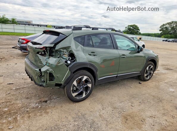 4S4GUHL6XS3773606 2025 SUBARU CROSSTREK Green Rear right