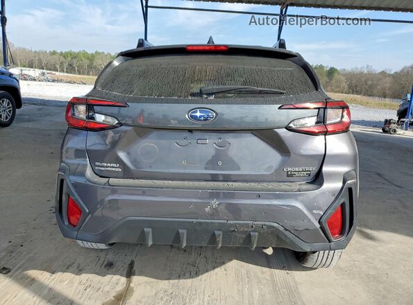 4S4GUHM61R3783661 2024 SUBARU CROSSTREK Gray უკანა ხედი