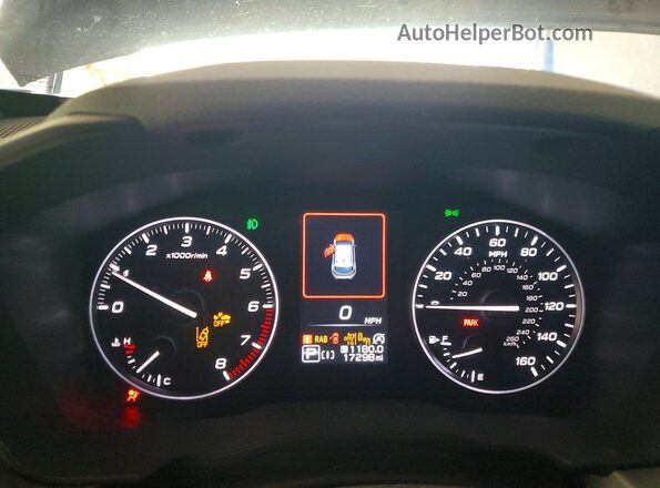 4S4GUHM62R3828168 2024 SUBARU CROSSTREK Blue Widok zestawu wskaźników