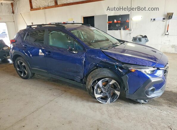 4S4GUHM62R3828168 2024 SUBARU CROSSTREK Blue Przód prawy