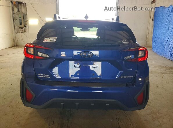 4S4GUHM62R3828168 2024 SUBARU CROSSTREK Blue Widok z tyłu