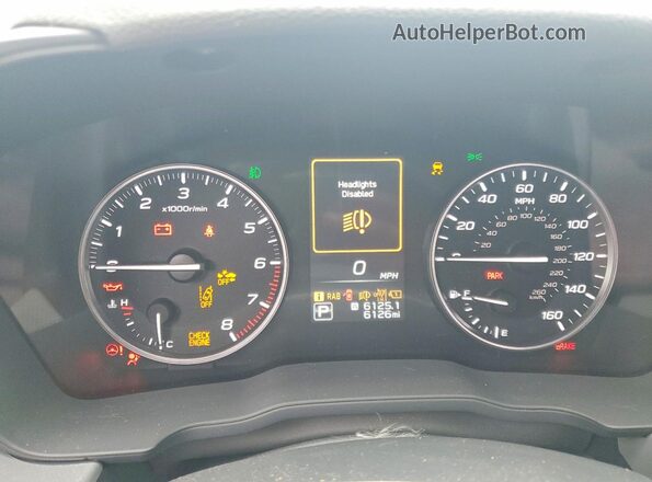 4S4GUHM63S3784896 2025 SUBARU CROSSTREK Gray Vista del cuadro de instrumentos