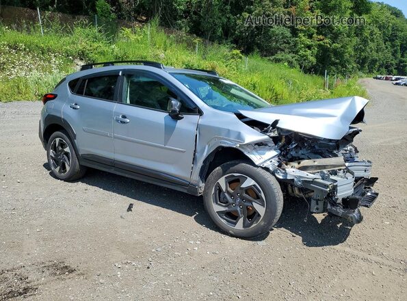 4S4GUHM65R3711863 2024 SUBARU CROSSTREK Серебряный Передняя правая четверть