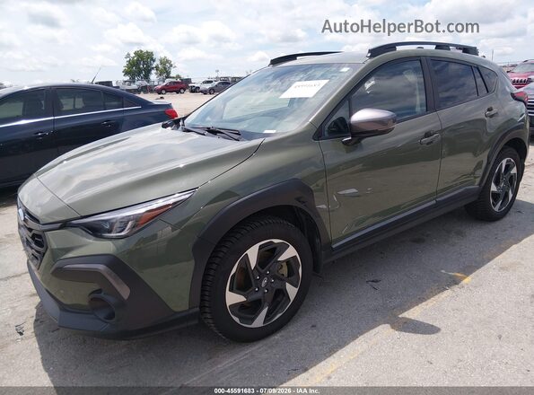 4S4GUHM65R3818962 2024 SUBARU CROSSTREK Green Przód lewy