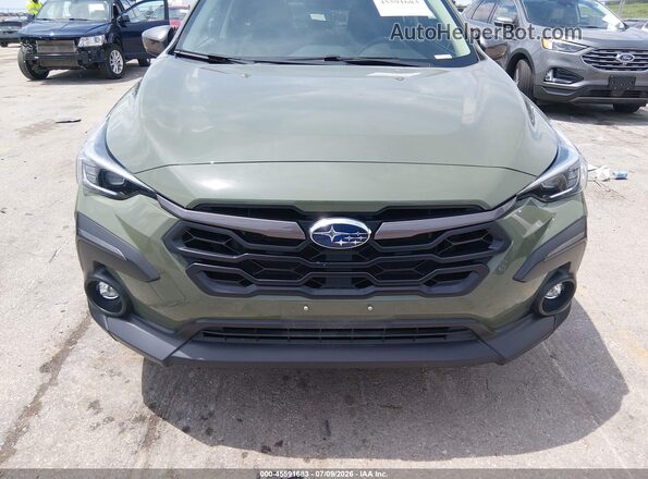 4S4GUHM65R3818962 2024 SUBARU CROSSTREK Green Widok zestawu wskaźników