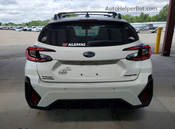 4S4GUHM68R3768641 2024 SUBARU CROSSTREK White უკანა ხედი