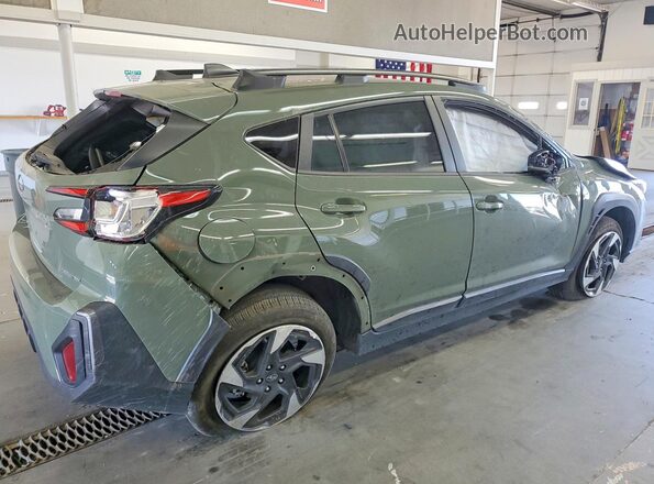 4S4GUHM68R3792132 2024 SUBARU CROSSTREK Зеленый Задняя правая четверть