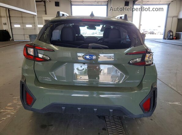 4S4GUHM68R3792132 2024 SUBARU CROSSTREK Зеленый Вид сзади