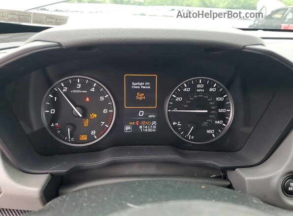 4S4GUHM68S3719381 2025 SUBARU CROSSTREK Gray Вид щитка приладів