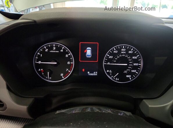 4S4GUHM6XR3815183 2024 SUBARU CROSSTREK Silver ხელსაწყოთა პანელის ხედი