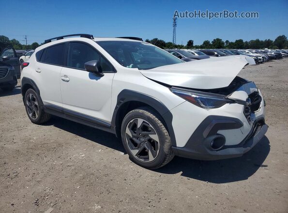 4S4GUHN62R3705100 2024 SUBARU CROSSTREK White Передня права чверть