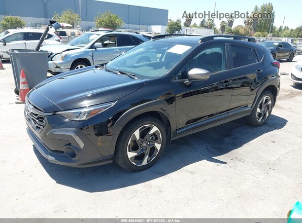 4S4GUHN62R3715111 2024 SUBARU CROSSTREK Black Передня ліва чверть