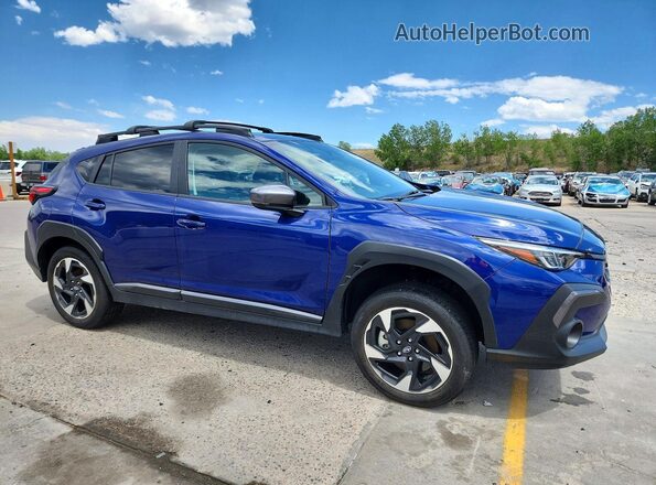 4S4GUHN63S3757874 2025 SUBARU CROSSTREK Blue Передня права чверть
