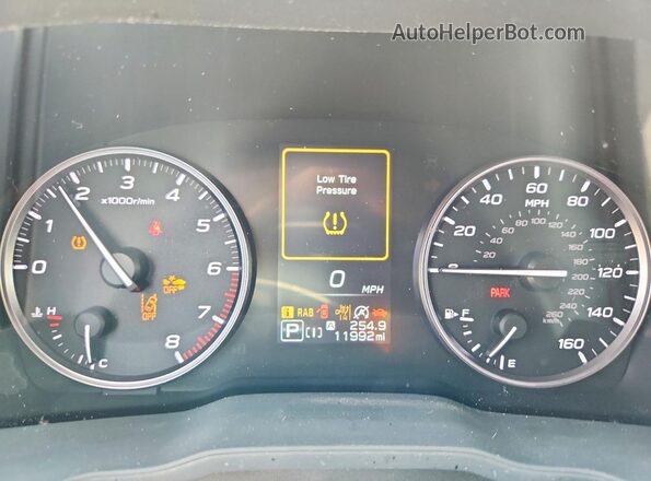 4S4GUHN63S3757874 2025 SUBARU CROSSTREK Blue Вид щитка приладів