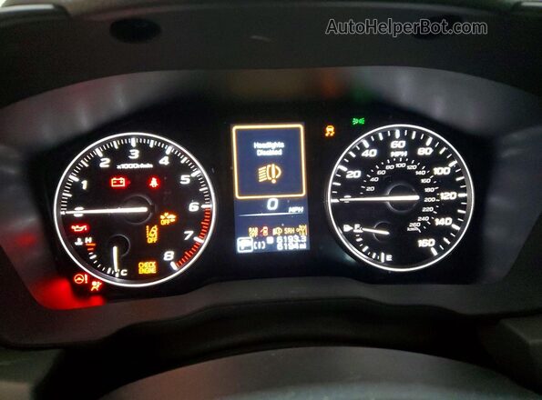 4S4GUHN64S3781505 2025 SUBARU CROSSTREK Orange Vista del cuadro de instrumentos
