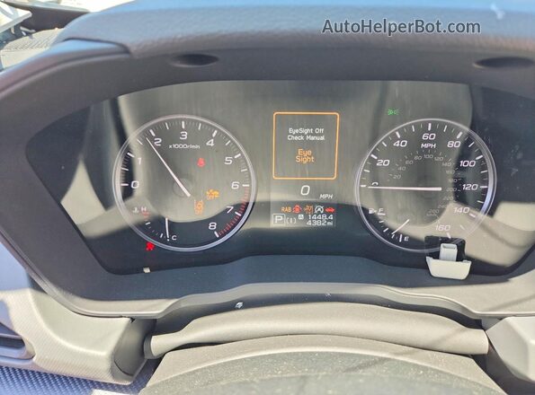 4S4GUHN68S3768899 2025 SUBARU CROSSTREK White Սարքավորումների վահանակի տեսք