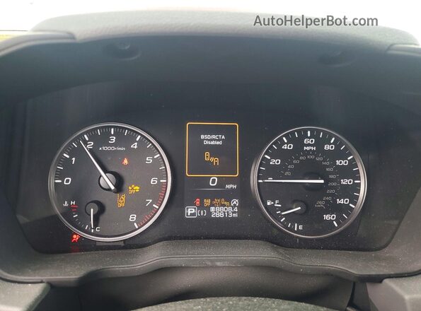 4S4GUHN6XR3779686 2024 SUBARU CROSSTREK Серебряный Вид щитка приборов