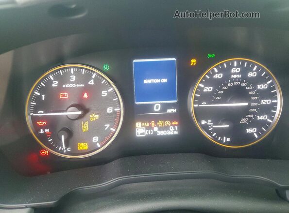 4S4GUHT63R3761212 2024 SUBARU CROSSTREK Blue Instrument cluster view