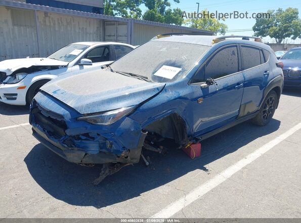 4S4GUHT65R3779453 2024 SUBARU CROSSTREK Blue Front left