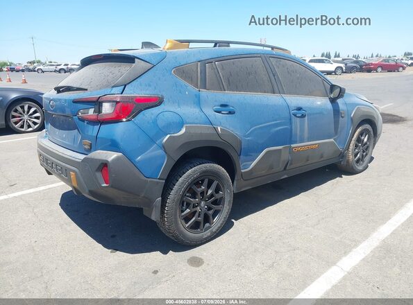 4S4GUHT65R3779453 2024 SUBARU CROSSTREK Blue Rear right