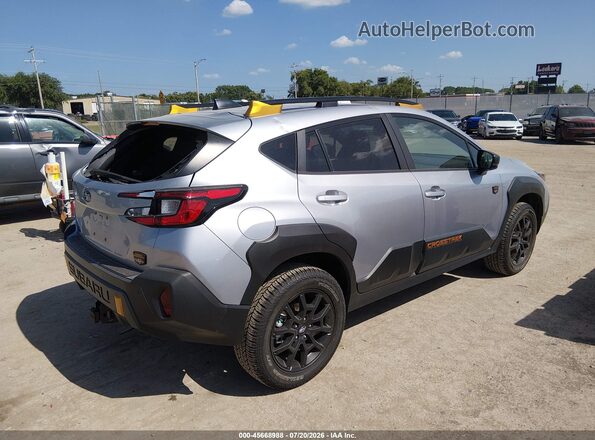 4S4GUHT66S3714956 2025 SUBARU CROSSTREK Silver Trasero derecho