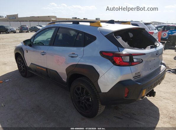4S4GUHT66S3714956 2025 SUBARU CROSSTREK Silver Trasero izquierdo