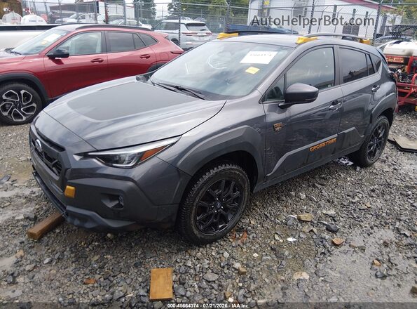4S4GUHU60R3753695 2024 SUBARU CROSSTREK Gray Przód lewy