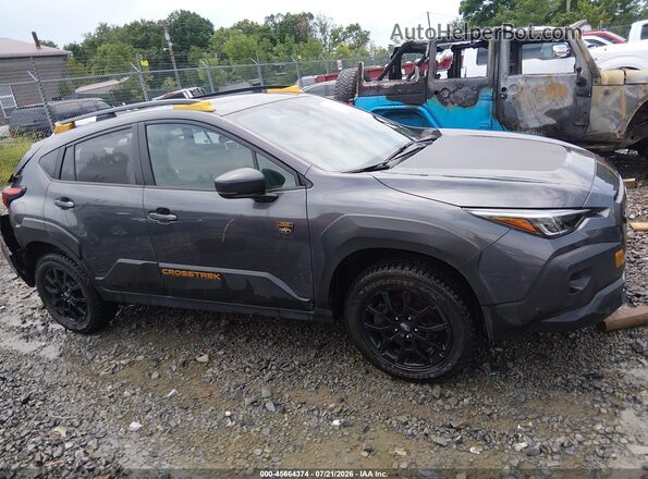 4S4GUHU60R3753695 2024 SUBARU CROSSTREK Gray Widok wnętrza z tyłu