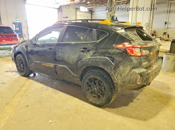 4S4GUHU61R3811202 2024 SUBARU CROSSTREK Black Trasero izquierdo