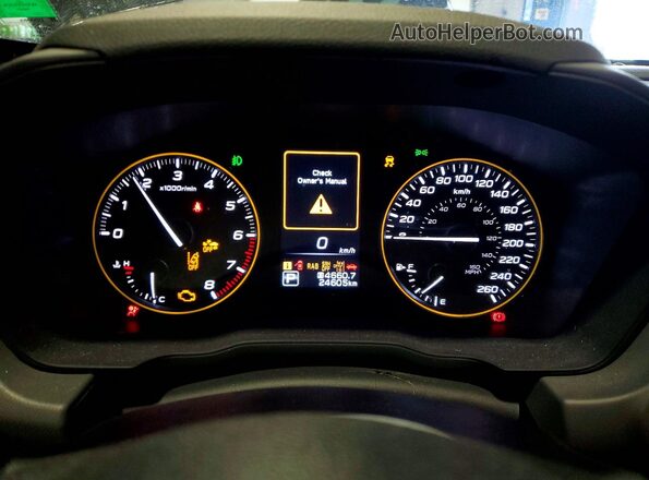 4S4GUHU61R3811202 2024 SUBARU CROSSTREK Black Vista del cuadro de instrumentos