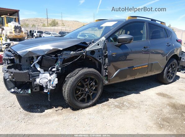 4S4GUHU61S3783990 2025 SUBARU CROSSTREK Gray წინა ხედი