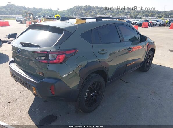 4S4GUHU63R3795729 2024 SUBARU CROSSTREK Green Trasero derecho