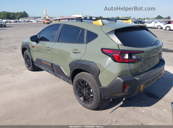 4S4GUHU63R3795729 2024 SUBARU CROSSTREK Green Trasero izquierdo