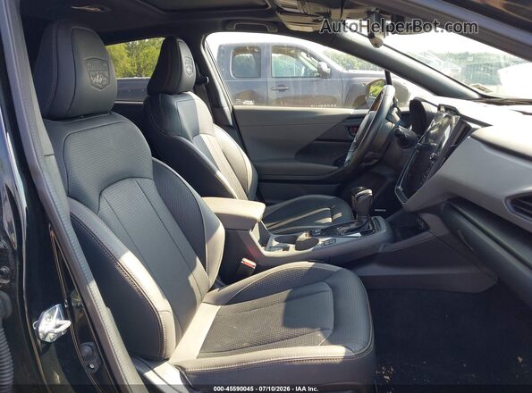 4S4GUHU64R3757832 2024 SUBARU CROSSTREK Black Widok wnętrza z przodu
