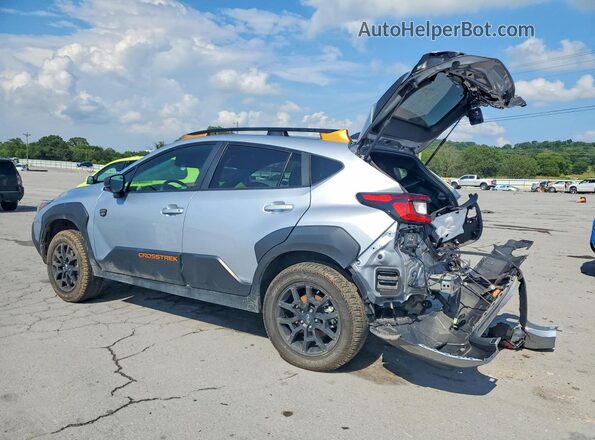 4S4GUHU64R3763534 2024 SUBARU CROSSTREK Silver Rear left