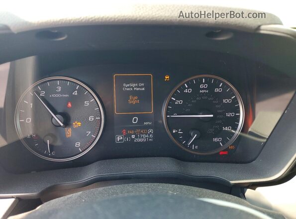4S4GUHU64R3763534 2024 SUBARU CROSSTREK Silver Instrument cluster view
