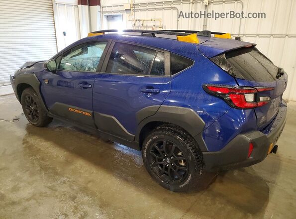 4S4GUHU66R3781338 2024 SUBARU CROSSTREK Синий Задняя левая четверть