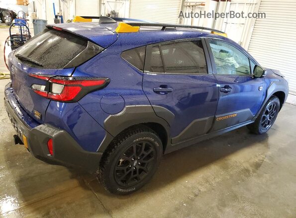 4S4GUHU66R3781338 2024 SUBARU CROSSTREK Синий Задняя правая четверть