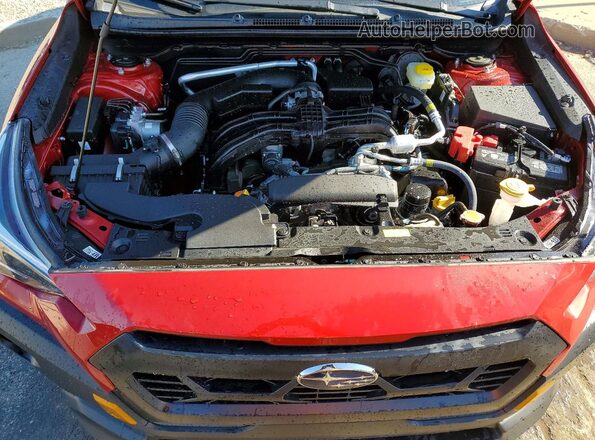 4S4GUHU66T3752994 2026 SUBARU CROSSTREK Red Vista del compartimento del motor