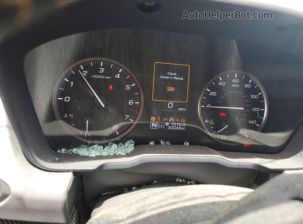 4S4GUHU68R3837795 2024 SUBARU CROSSTREK Черный Вид щитка приборов