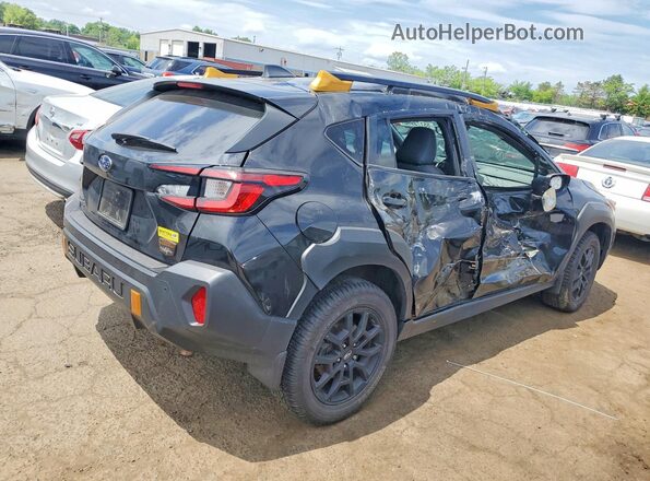 4S4GUHU68R3837795 2024 SUBARU CROSSTREK Черный Задняя правая четверть