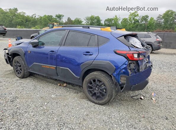 4S4GUHU69R3725314 2024 SUBARU CROSSTREK Blue უკანა მარცხენა