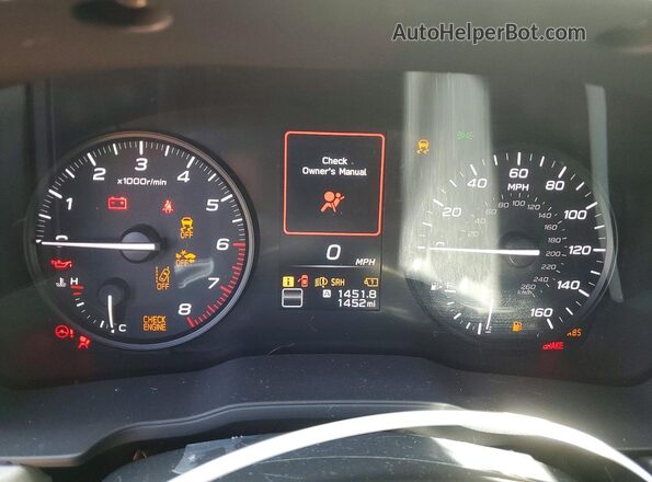 4S4SLDA68T3013233 2026 SUBARU FORESTER White ხელსაწყოთა პანელის ხედი