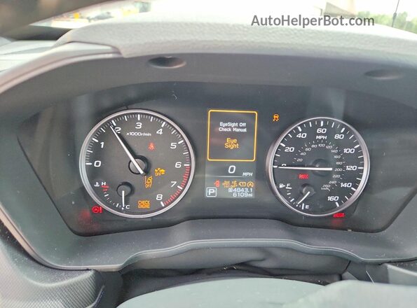 4S4SLDD62T3096914 2026 SUBARU FORESTER White Вид щитка приладів