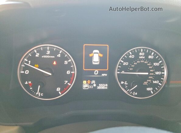4S4SLDD65T3065527 2026 SUBARU FORESTER Red Instrument cluster view