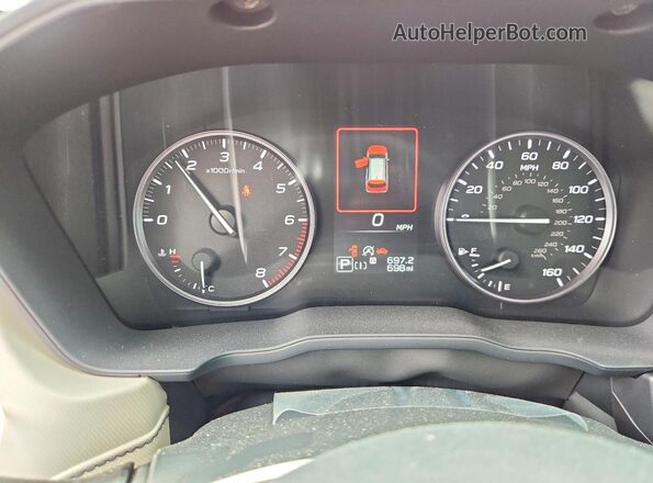 4S4SLDD66T3023495 2026 SUBARU FORESTER Maroon Вид щитка приладів