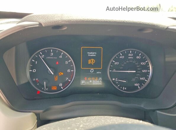 4S4SLDD6XT3052210 2026 SUBARU FORESTER White Instrument cluster view
