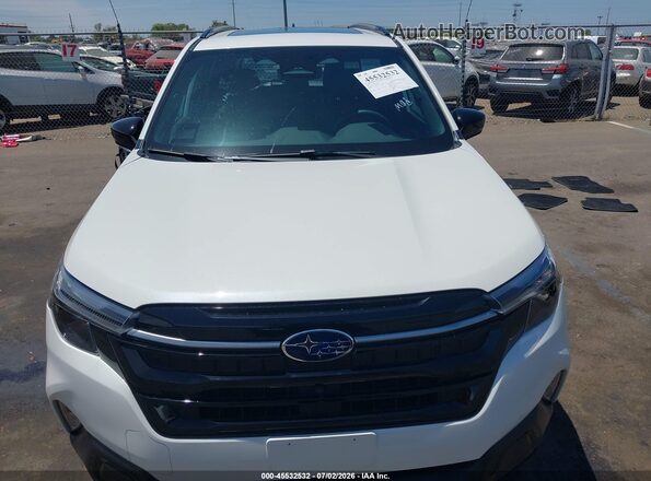 4S4SLDT65T3027409 2026 SUBARU FORESTER White Widok zestawu wskaźników